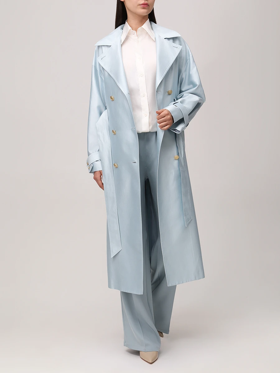 Плащ из хлопка и шелка