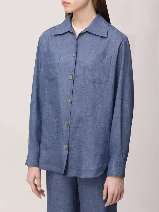 Рубашка льняная KITON
