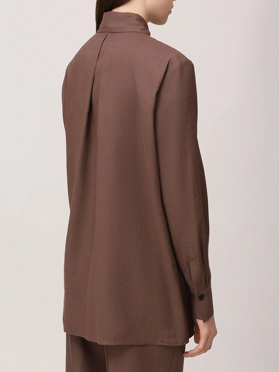 Рубашка изо льна и вискозы