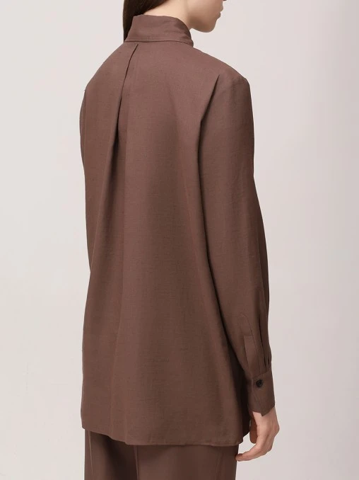Рубашка изо льна и вискозы KITON