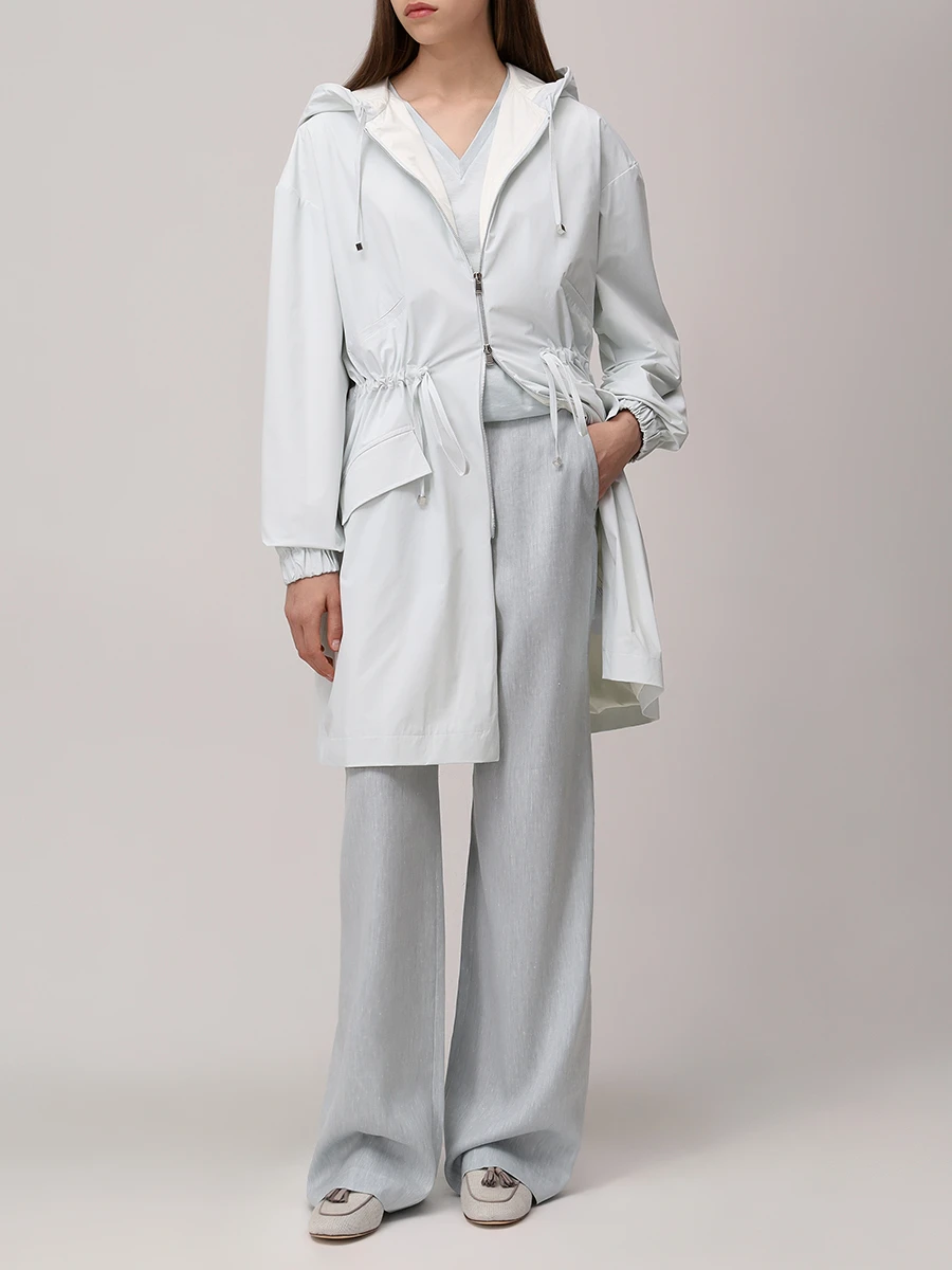 Плащ однотонный