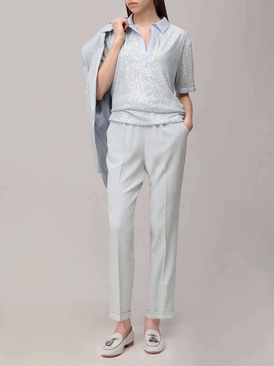 Брюки шелковые