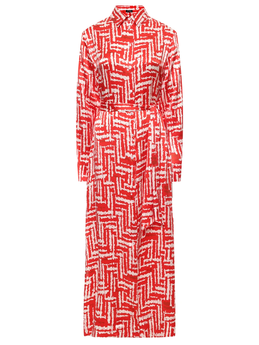 Платье-рубашка шелковое