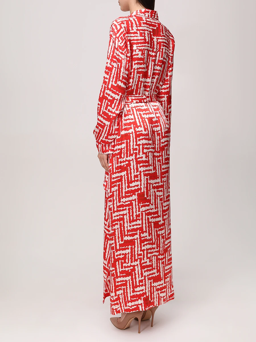 Платье-рубашка шелковое