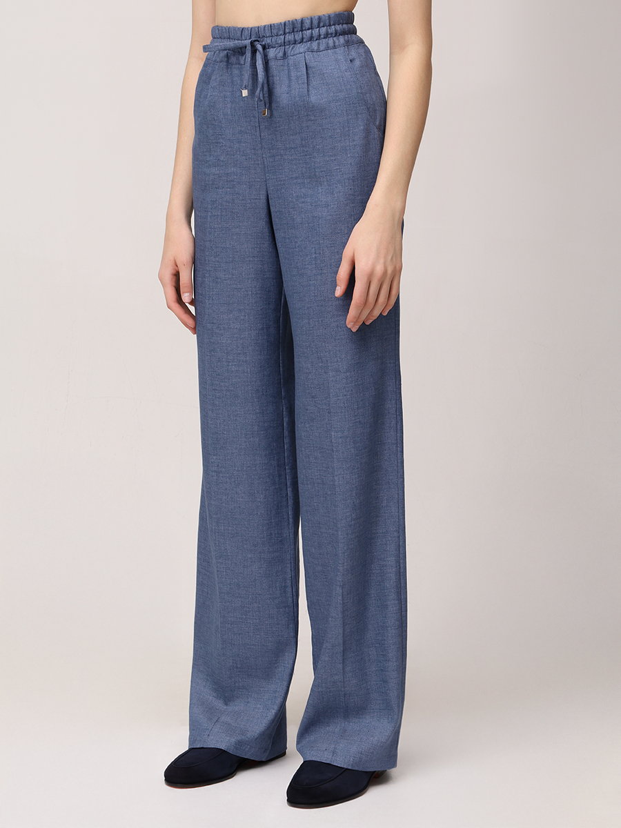 Брюки льняные
