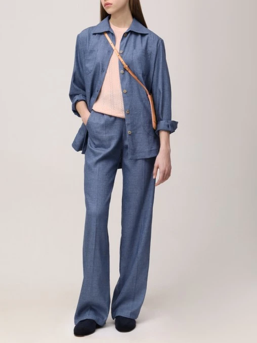 Брюки льняные KITON