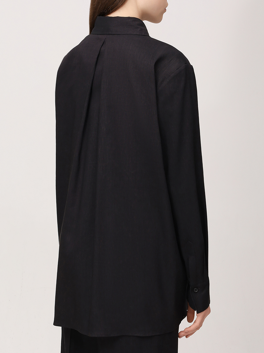 Рубашка изо льна и шерсти