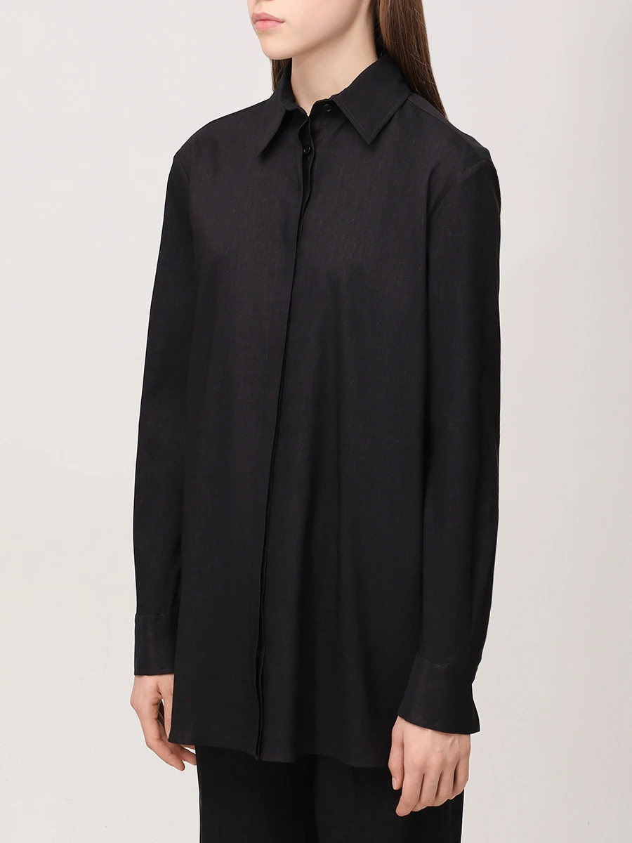 Рубашка изо льна и шерсти