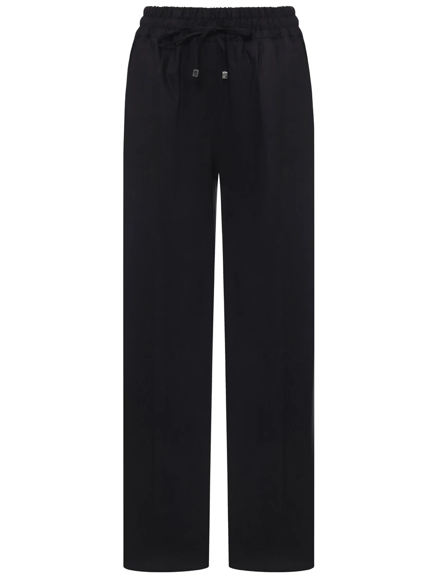 Брюки изо льна и шерсти