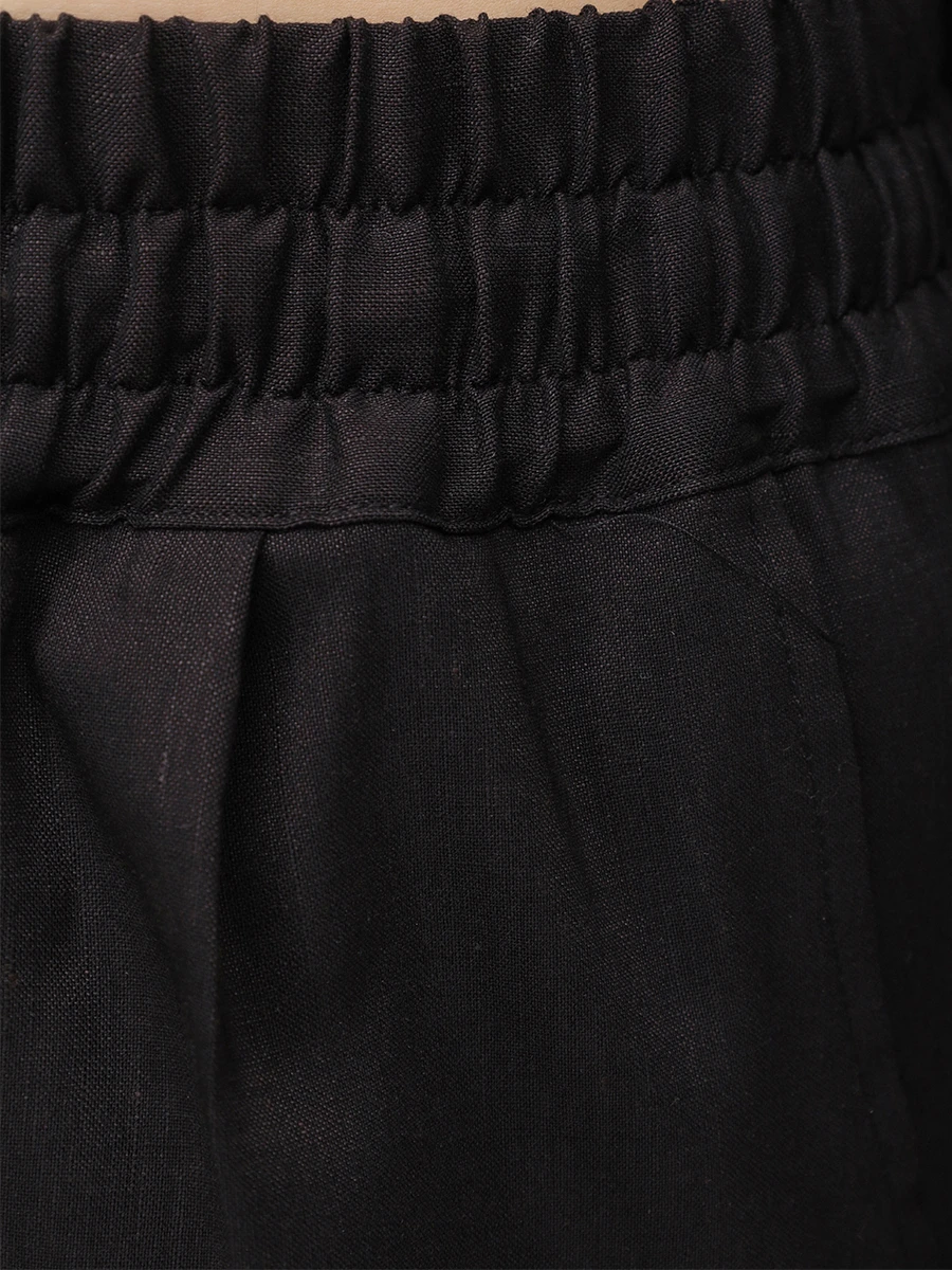 Брюки изо льна и шерсти