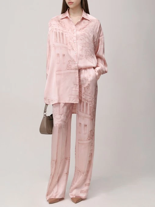 Брюки шелковые KITON