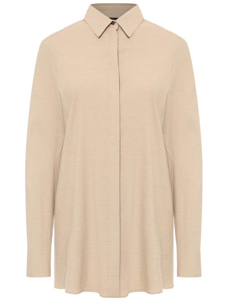 Рубашка изо льна и вискозы