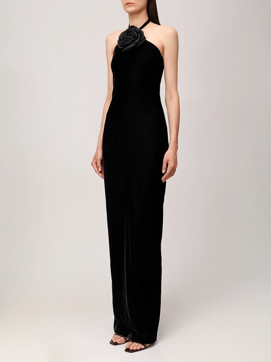 Платье бархатное