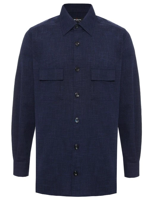 Рубашка Regular Fit шерстяная KITON