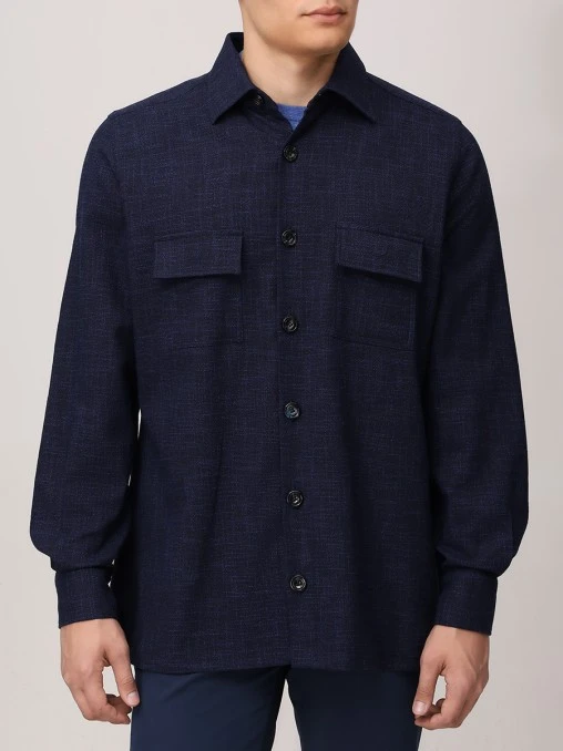 Рубашка Regular Fit шерстяная KITON