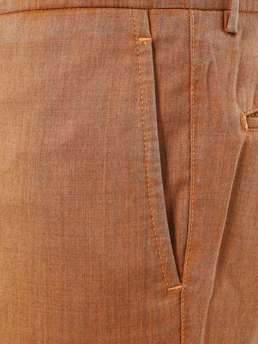 Брюки Slim Fit шерстяные KITON