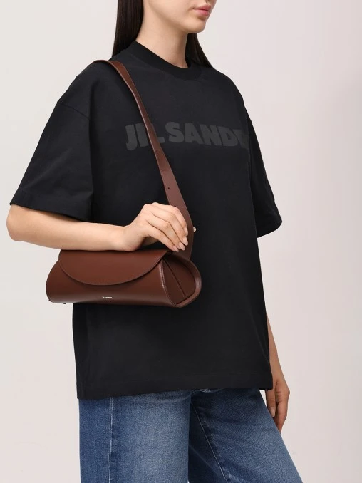 Сумка кожаная Cannolo JIL SANDER