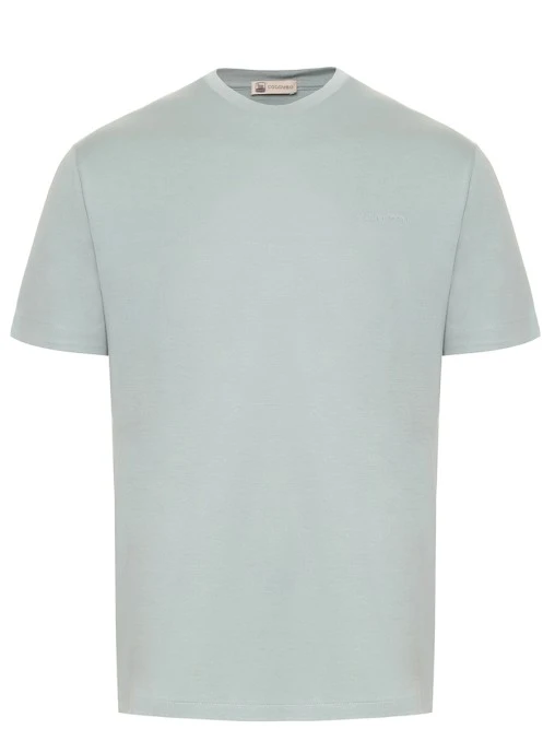 Футболка из шелка и хлопка COLOMBO