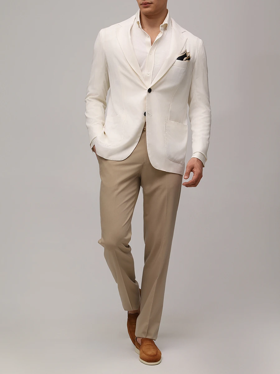 Рубашка Regular Fit из шелка и хлопка