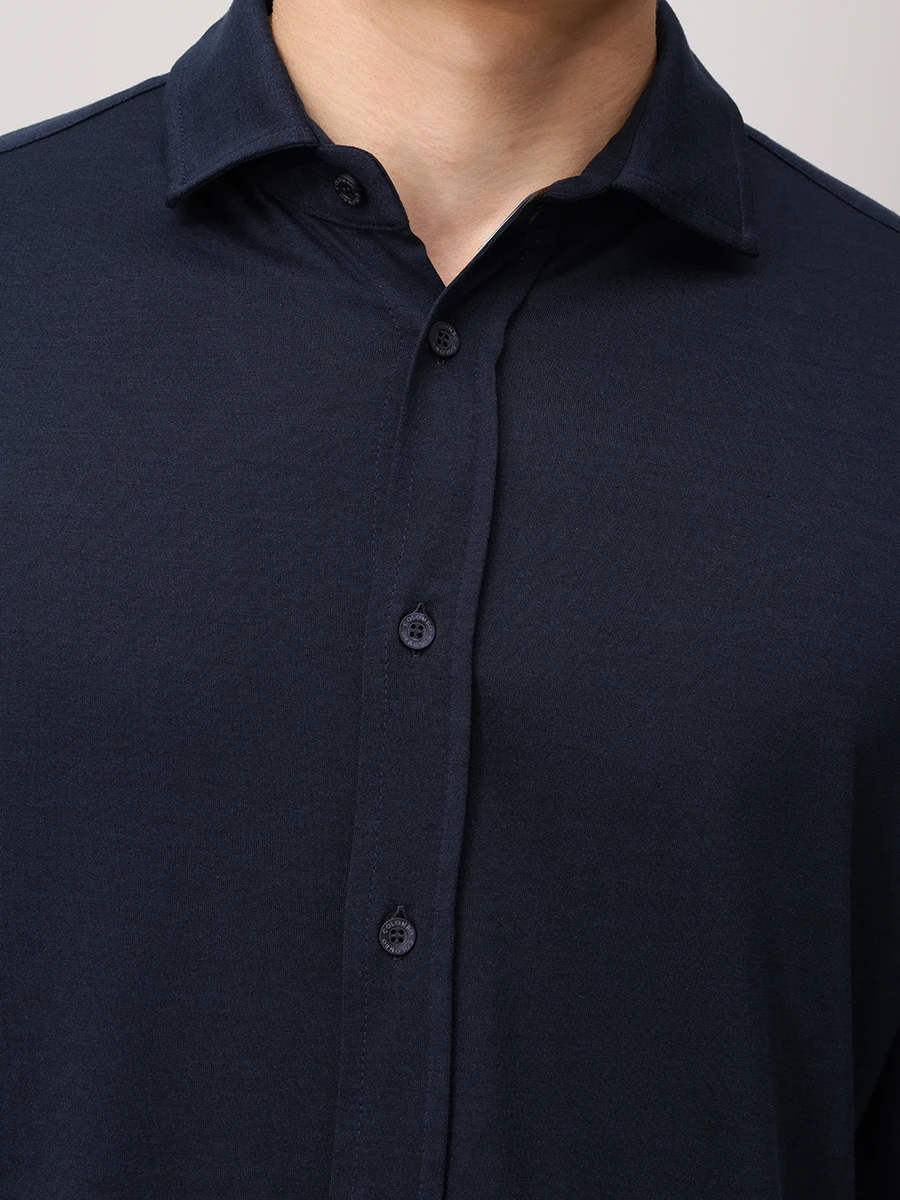 Рубашка Regular Fit из шелка и хлопка