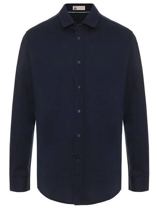 Рубашка Regular Fit из шелка и хлопка COLOMBO