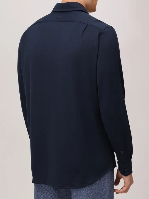 Рубашка Regular Fit из шелка и хлопка COLOMBO
