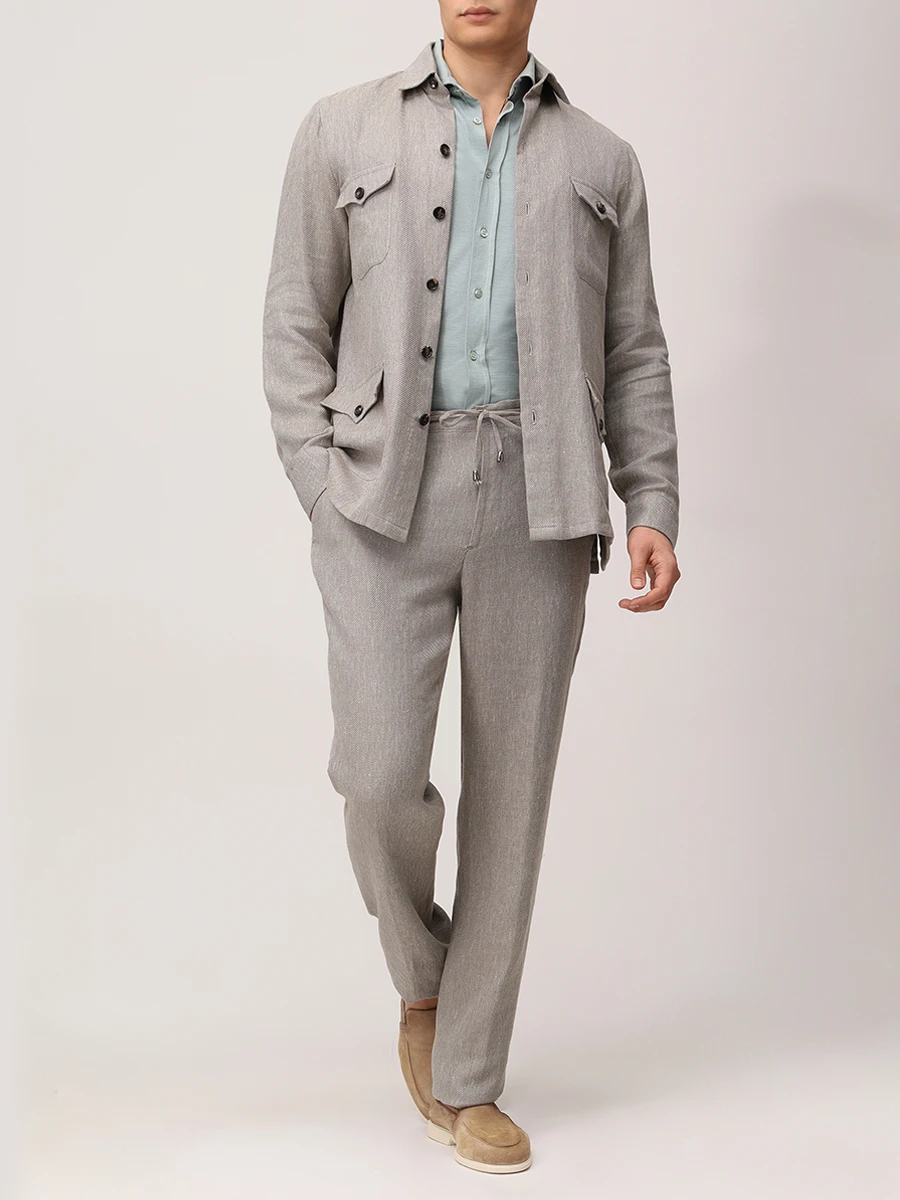 Рубашка Regular Fit из шелка и хлопка