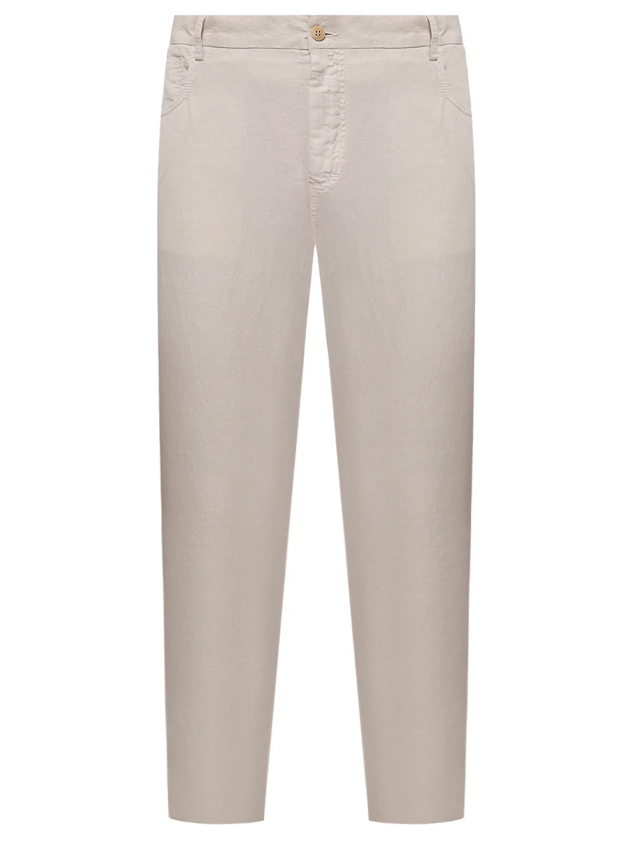 Брюки изо льна и хлопка