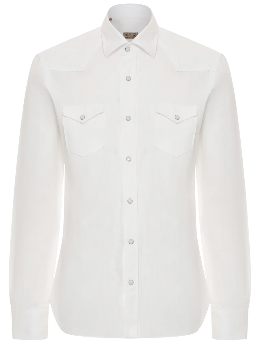 Рубашка из хлопка и льна