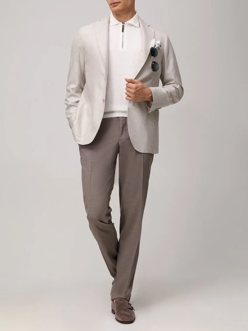 Пиджак из шелка и кашемира BARBA