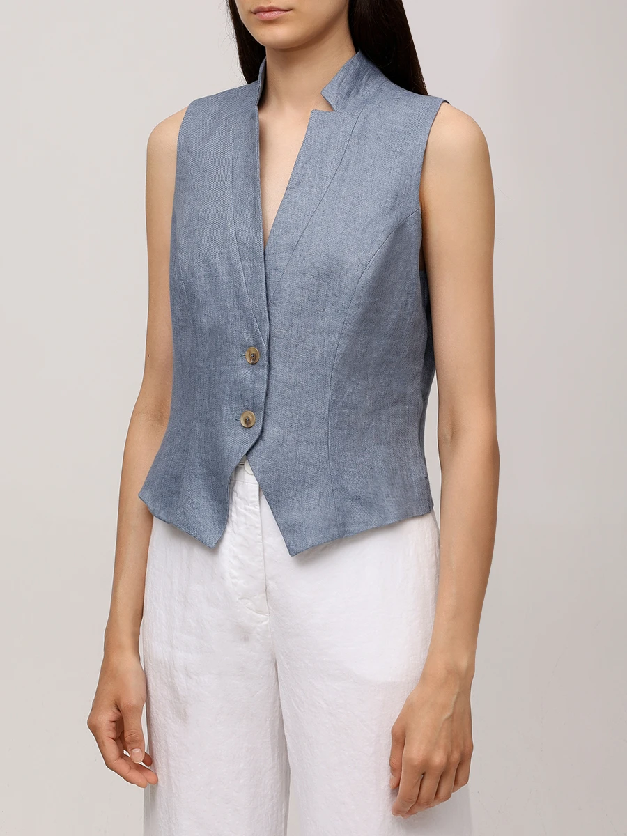 Жилет льняной