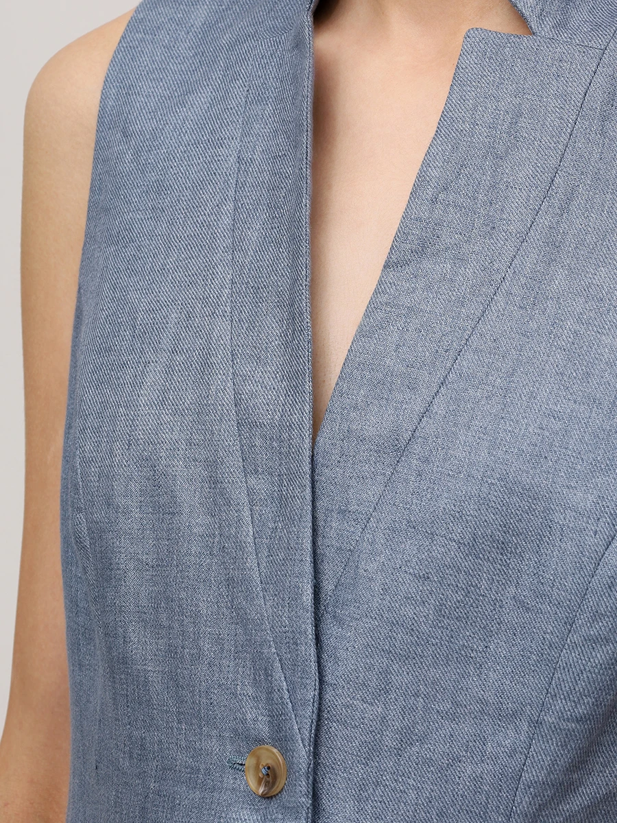 Жилет льняной