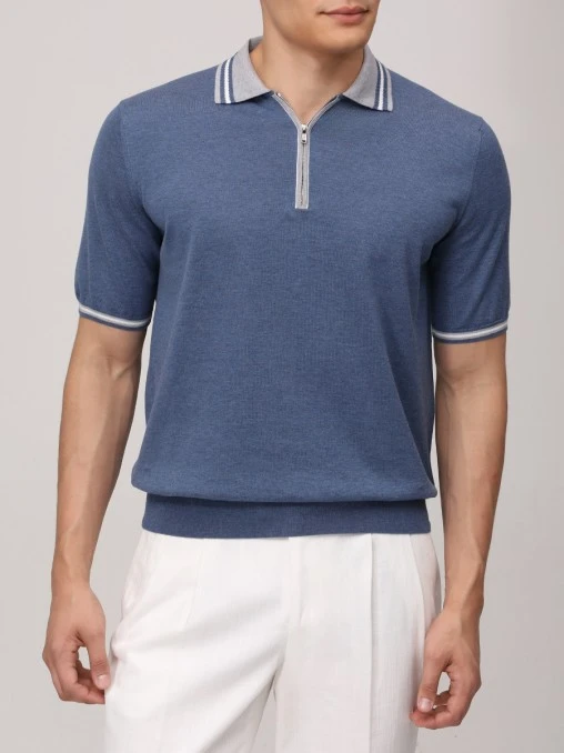 Поло хлопковое FIORONI CASHMERE