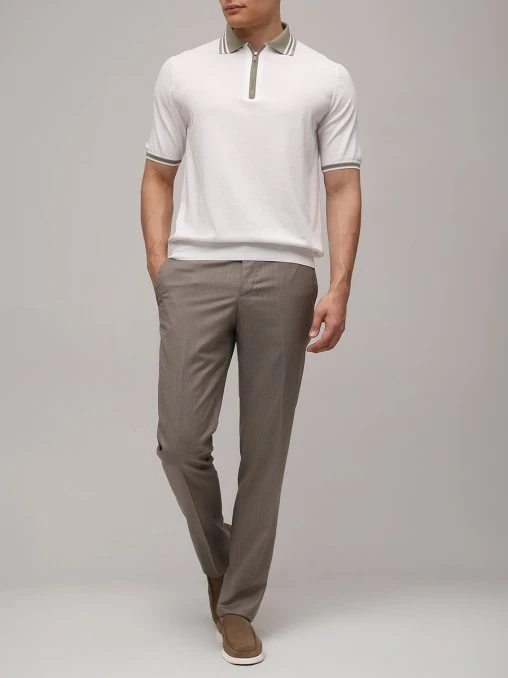 Поло хлопковое FIORONI CASHMERE