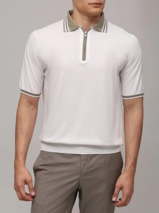 Поло хлопковое FIORONI CASHMERE