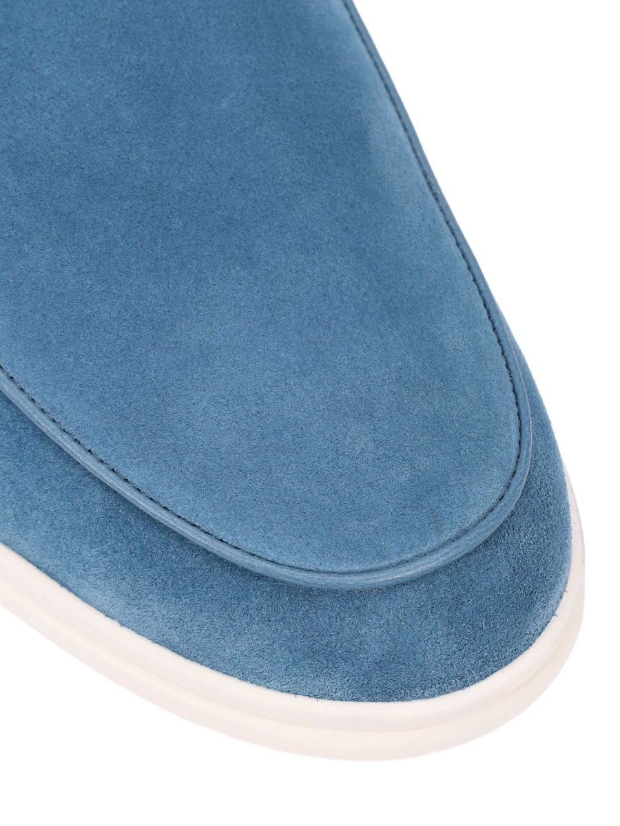 Лоферы замшевые