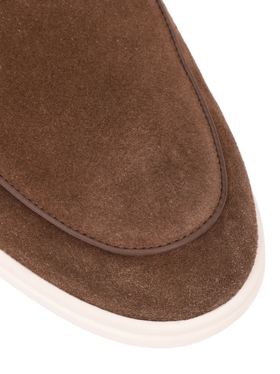 Лоферы замшевые