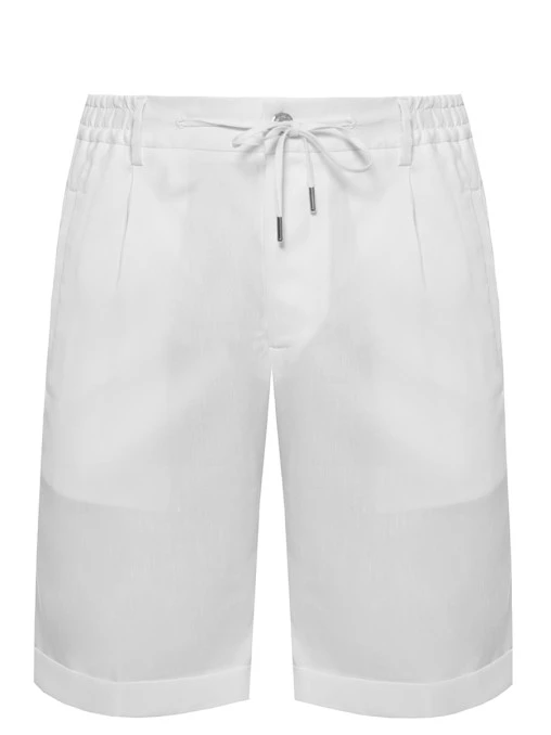 Шорты изо льна и шерсти CASTANGIA