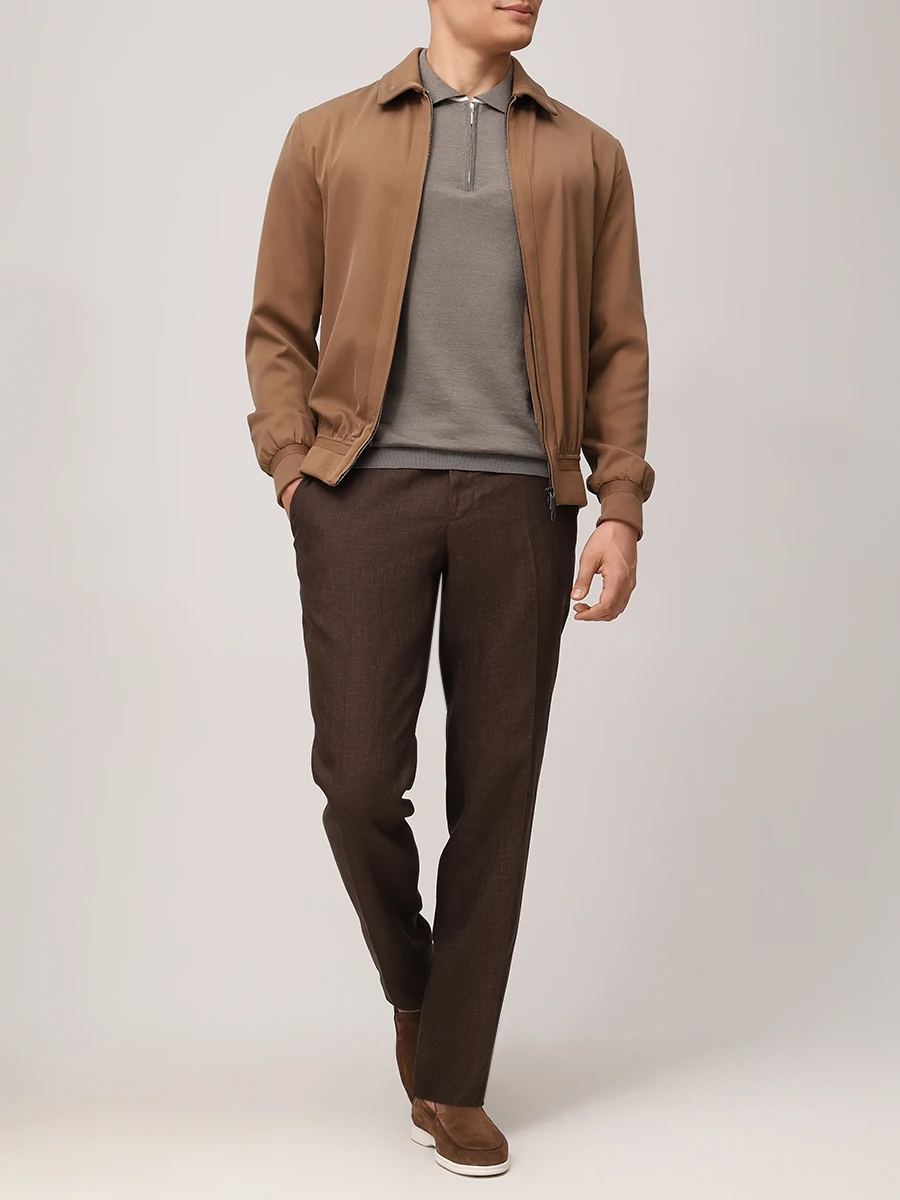 Поло изо льна и хлопка