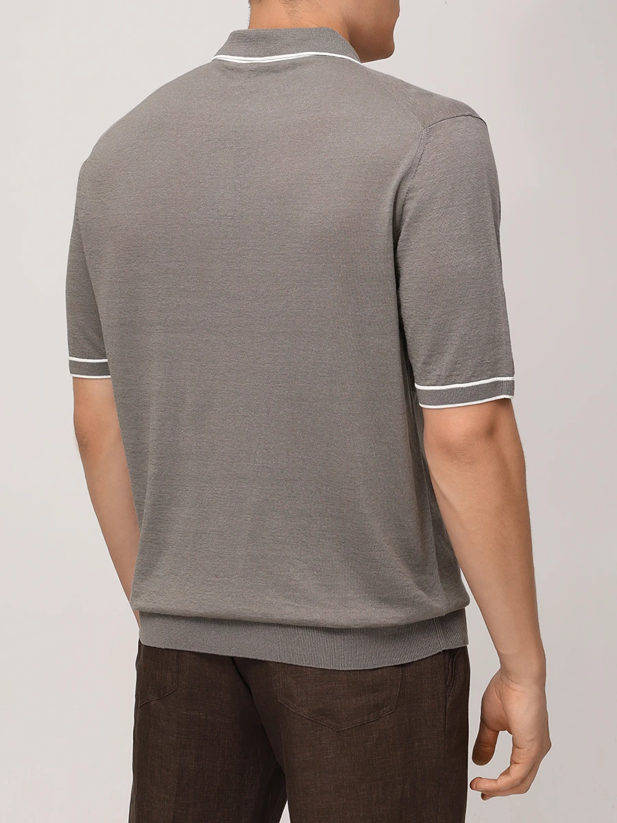 Поло изо льна и хлопка