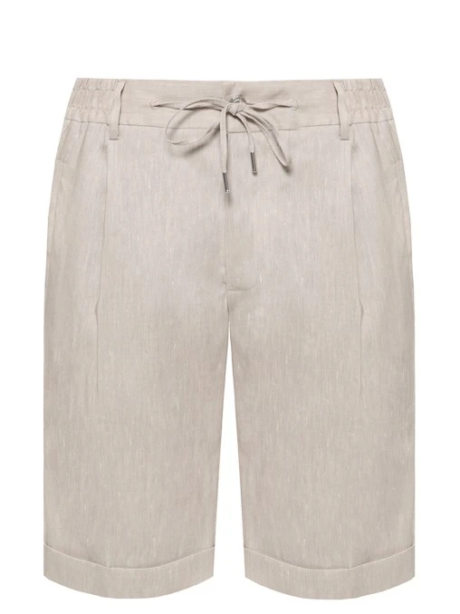 Шорты изо льна и шерсти CASTANGIA
