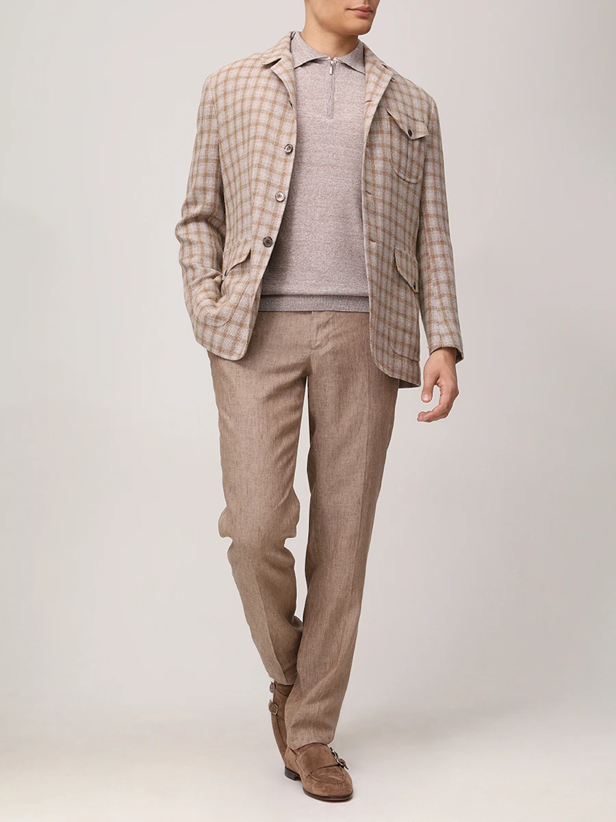 Брюки льняные