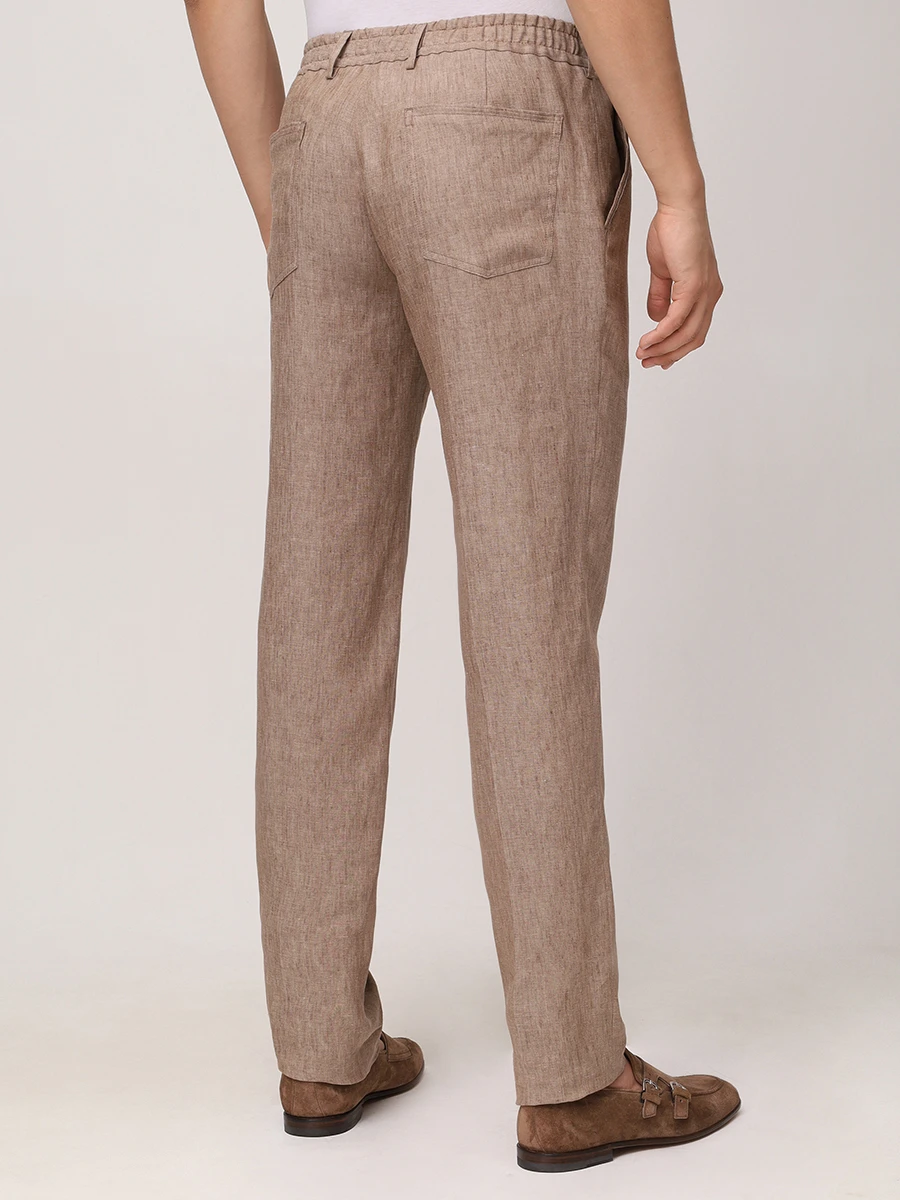 Брюки льняные