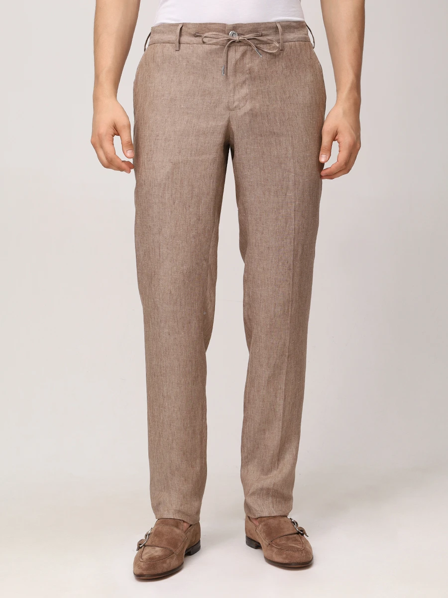 Брюки льняные
