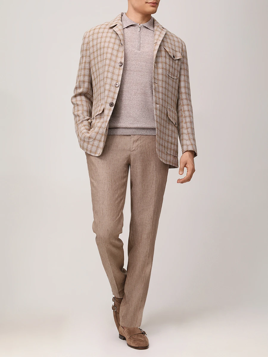 Поло изо льна и хлопка