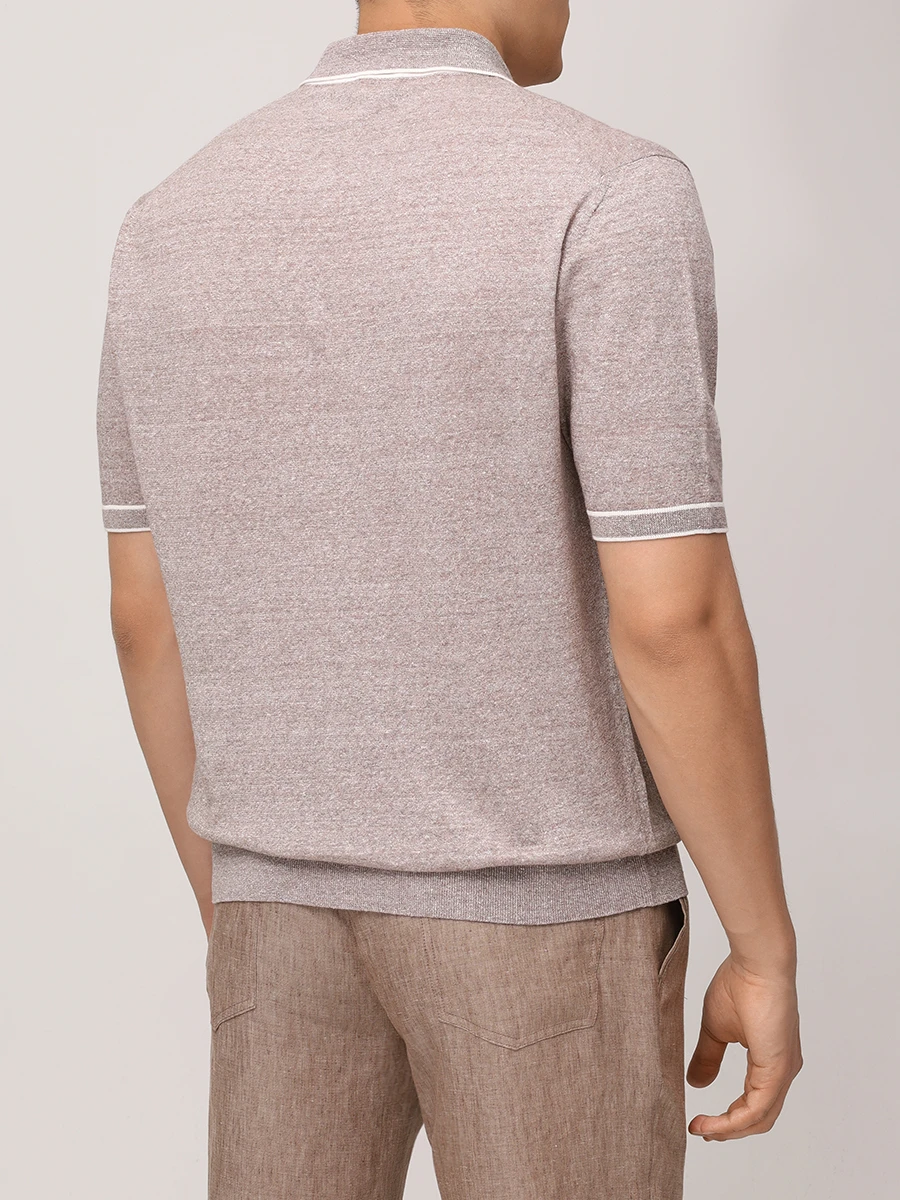 Поло изо льна и хлопка