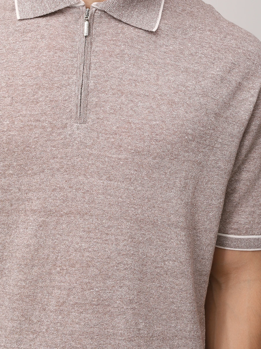 Поло изо льна и хлопка