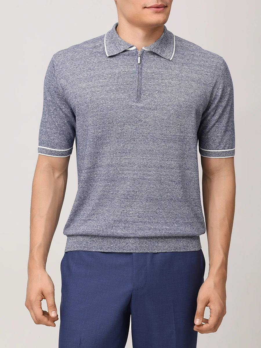 Поло изо льна и хлопка