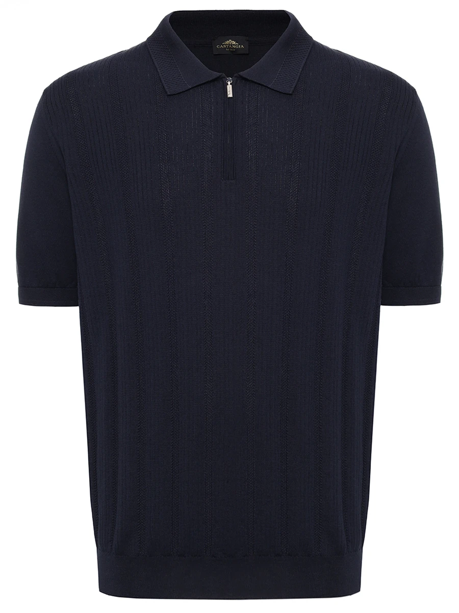 Поло из шелка и хлопка