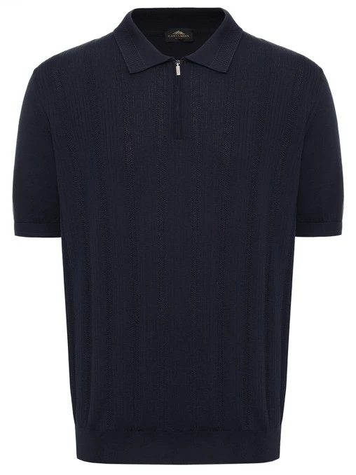 Поло из шелка и хлопка CASTANGIA